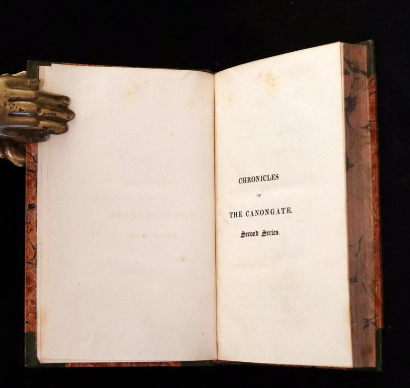 1828 Rare First Edition Book Set - The Fair Maid of Perth (Chronicles of the Canongate, 2nd Series) by Sir Walter Scott.