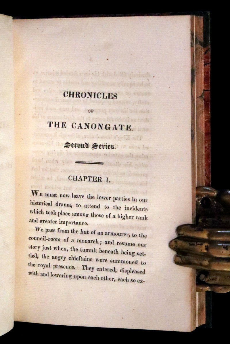 1828 Rare First Edition Book Set - The Fair Maid of Perth (Chronicles of the Canongate, 2nd Series) by Sir Walter Scott.