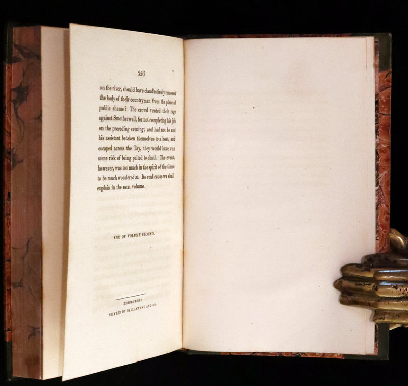 1828 Rare First Edition Book Set - The Fair Maid of Perth (Chronicles of the Canongate, 2nd Series) by Sir Walter Scott.