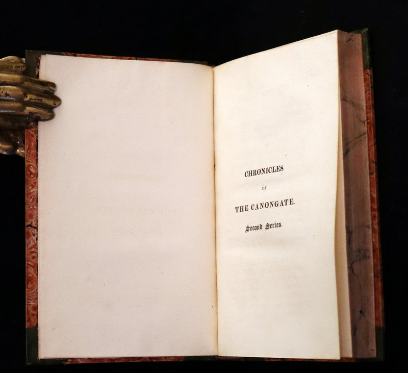 1828 Rare First Edition Book Set - The Fair Maid of Perth (Chronicles of the Canongate, 2nd Series) by Sir Walter Scott.