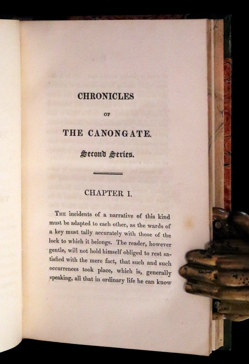 1828 Rare First Edition Book Set - The Fair Maid of Perth (Chronicles of the Canongate, 2nd Series) by Sir Walter Scott.