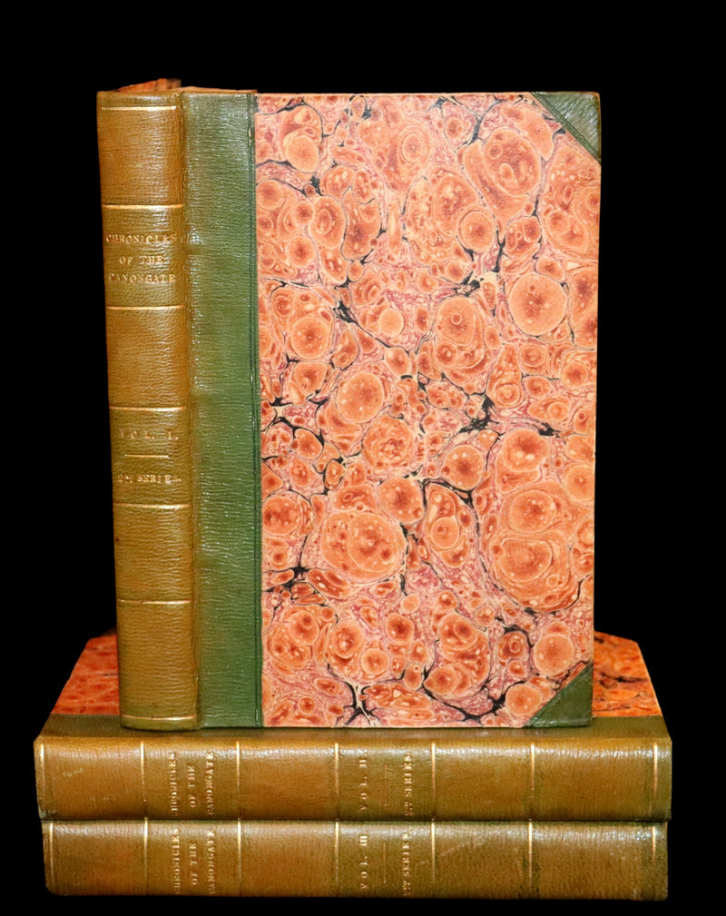 1828 Rare First Edition Book Set - The Fair Maid of Perth (Chronicles of the Canongate, 2nd Series) by Sir Walter Scott.