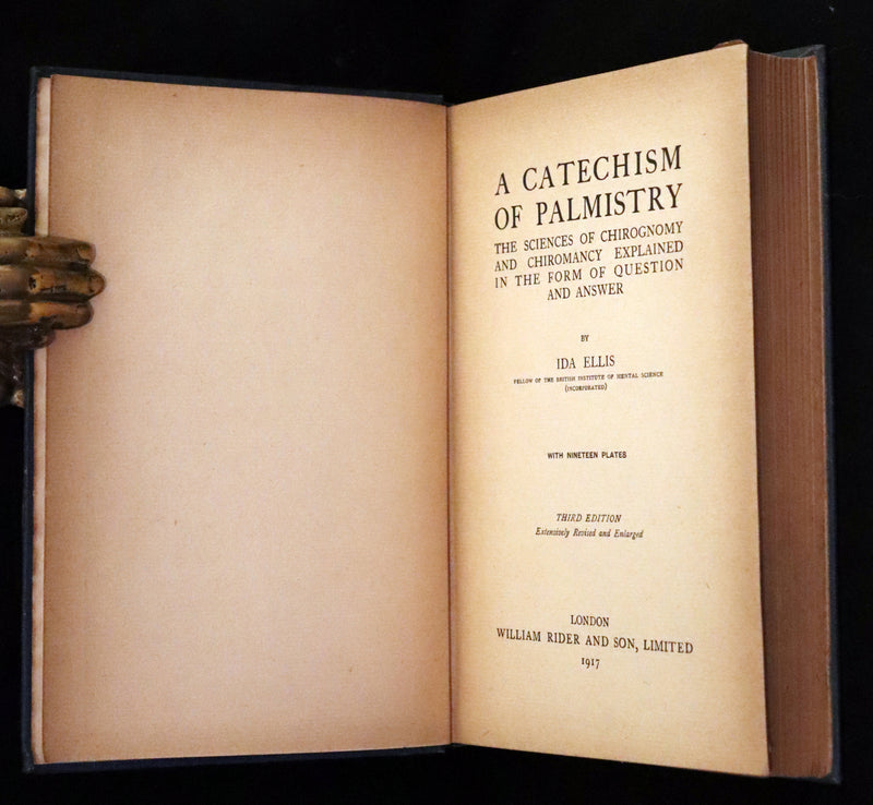 1917 Scarce CHIROMANCY Book - A Catechism of Palmistry by Ida Ellis. Illustrated.
