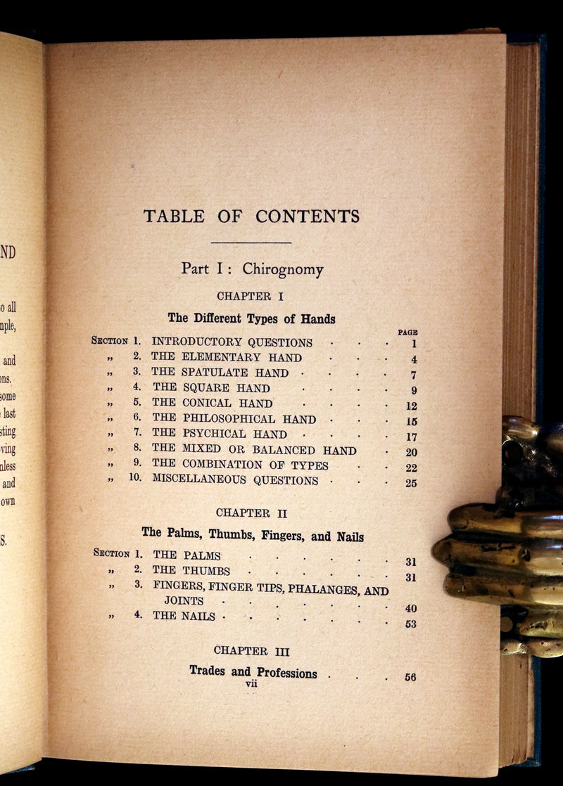 1917 Scarce CHIROMANCY Book - A Catechism of Palmistry by Ida Ellis. Illustrated.