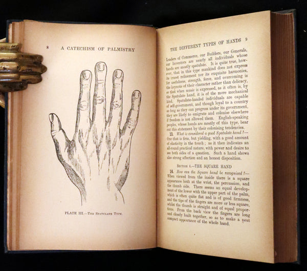 1917 Scarce CHIROMANCY Book - A Catechism of Palmistry by Ida Ellis. Illustrated.
