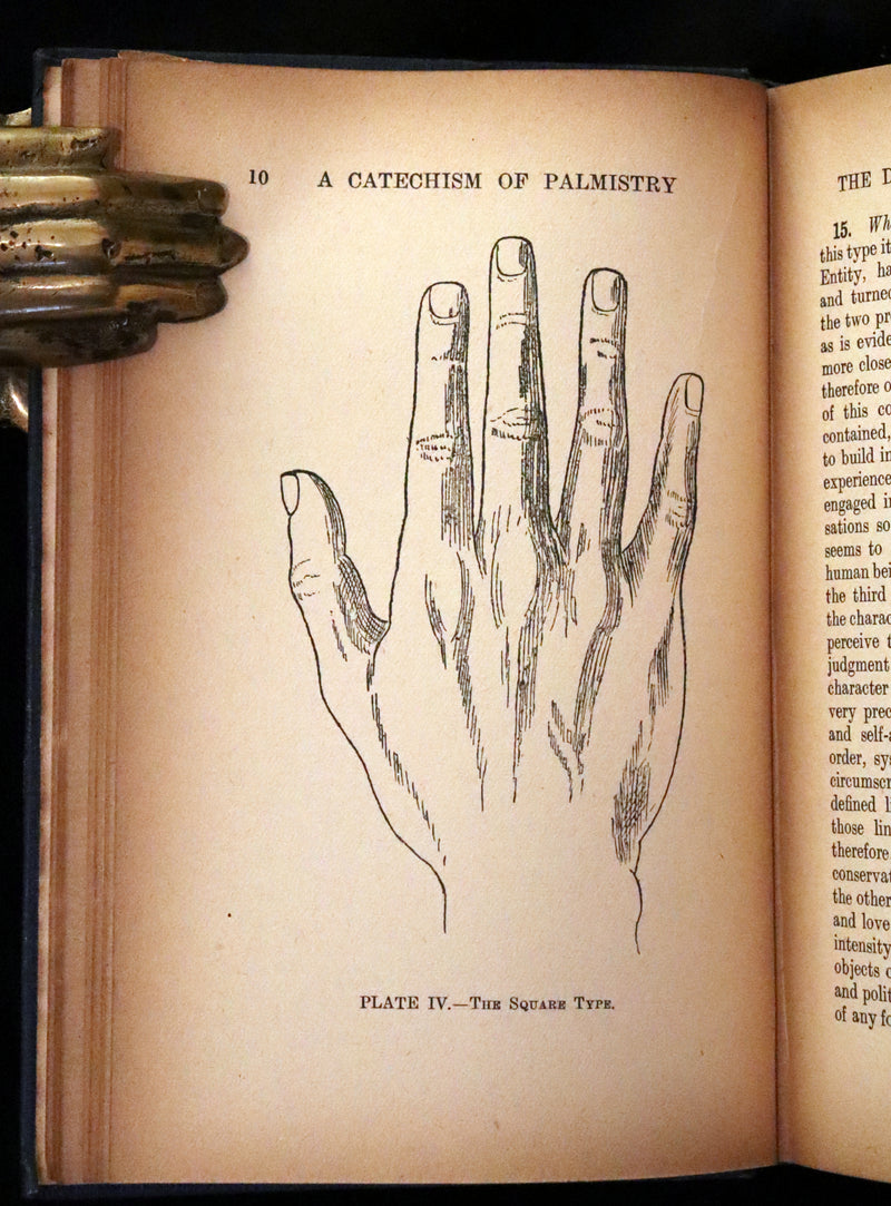 1917 Scarce CHIROMANCY Book - A Catechism of Palmistry by Ida Ellis. Illustrated.