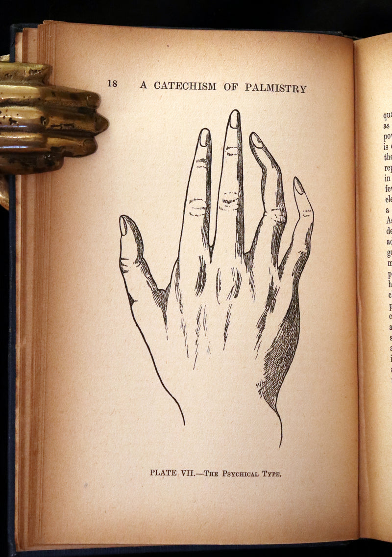 1917 Scarce CHIROMANCY Book - A Catechism of Palmistry by Ida Ellis. Illustrated.