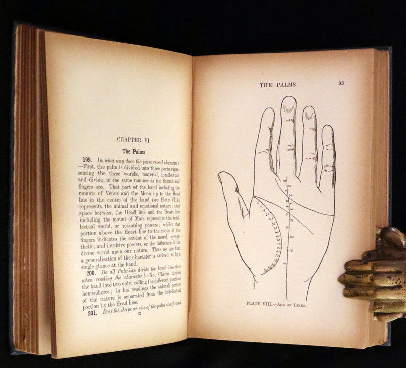 1917 Scarce CHIROMANCY Book - A Catechism of Palmistry by Ida Ellis. Illustrated.