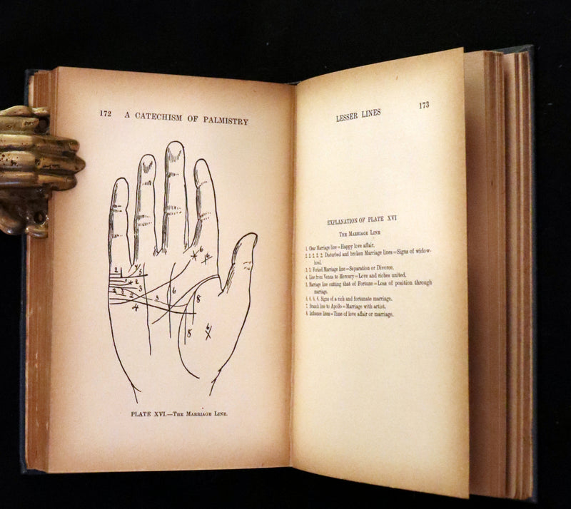 1917 Scarce CHIROMANCY Book - A Catechism of Palmistry by Ida Ellis. Illustrated.