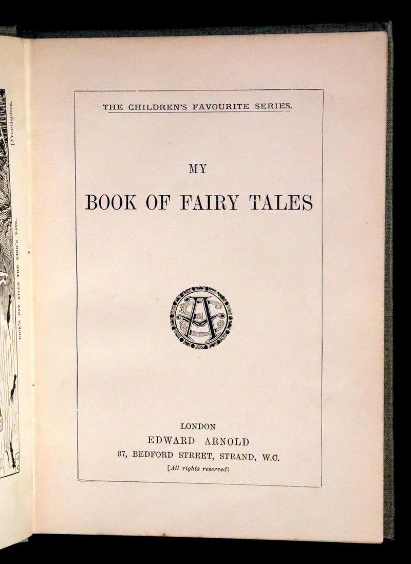 1895 Rare Victorian Book -  MY BOOK OF FAIRY TALES illustrated by Arthur Layard.