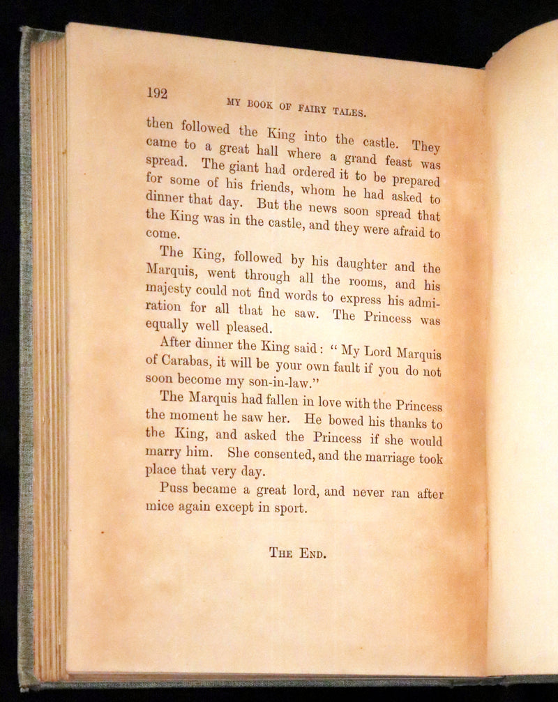 1895 Rare Victorian Book -  MY BOOK OF FAIRY TALES illustrated by Arthur Layard.