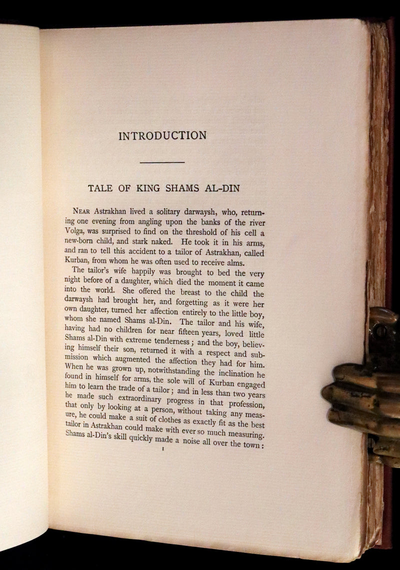 1897 Scarce First US Edition - Tartarian Tales - The Thousand and One Quarters of an Hour by Thomas Simon Gueulette.