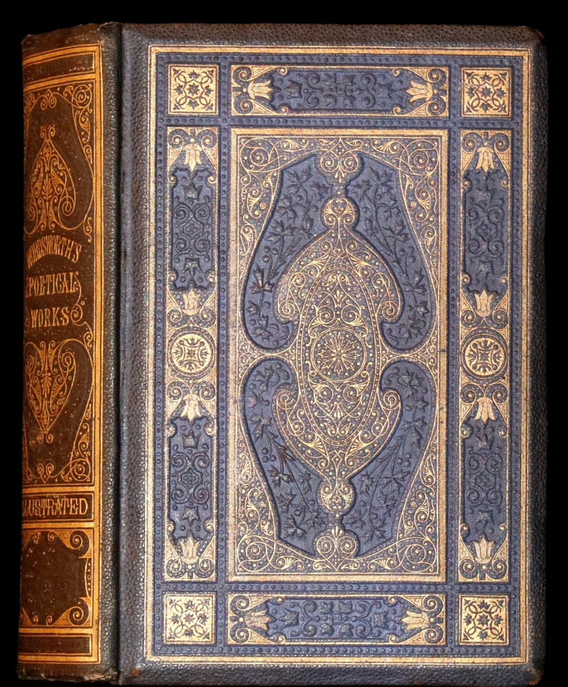1863 Rare Book - The Poetical Works of William Wordsworth. With Illustrations by Keeley Halswelle.