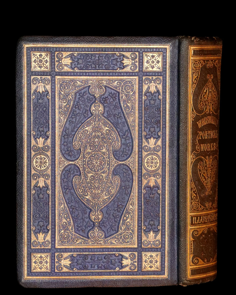 1863 Rare Book - The Poetical Works of William Wordsworth. With Illustrations by Keeley Halswelle.