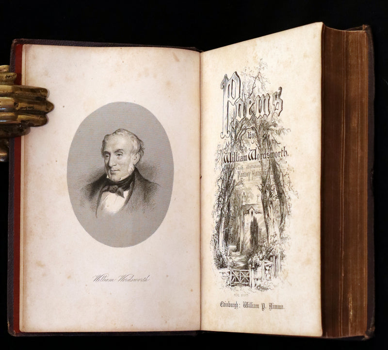 1863 Rare Book - The Poetical Works of William Wordsworth. With Illustrations by Keeley Halswelle.