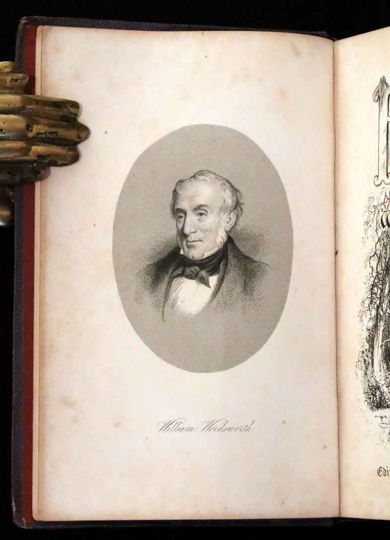 1863 Rare Book - The Poetical Works of William Wordsworth. With Illustrations by Keeley Halswelle.