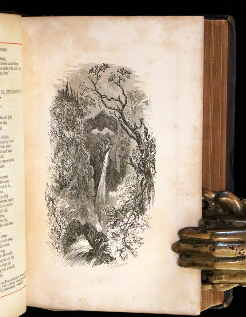 1863 Rare Book - The Poetical Works of William Wordsworth. With Illustrations by Keeley Halswelle.