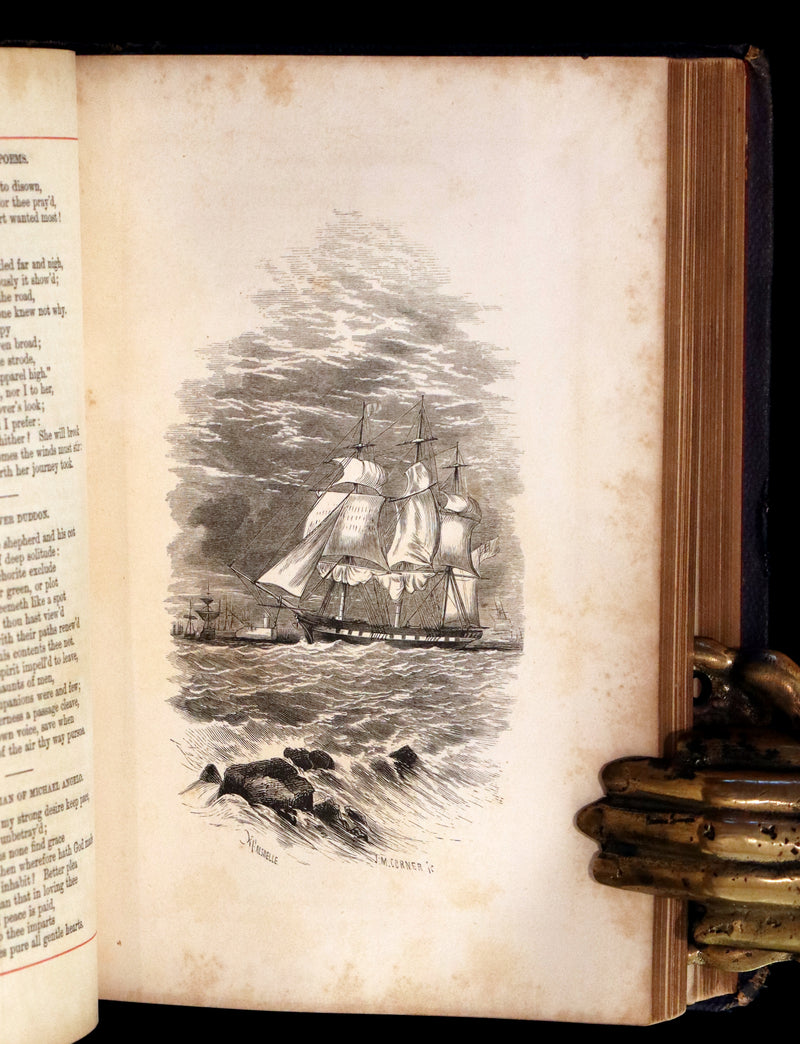 1863 Rare Book - The Poetical Works of William Wordsworth. With Illustrations by Keeley Halswelle.