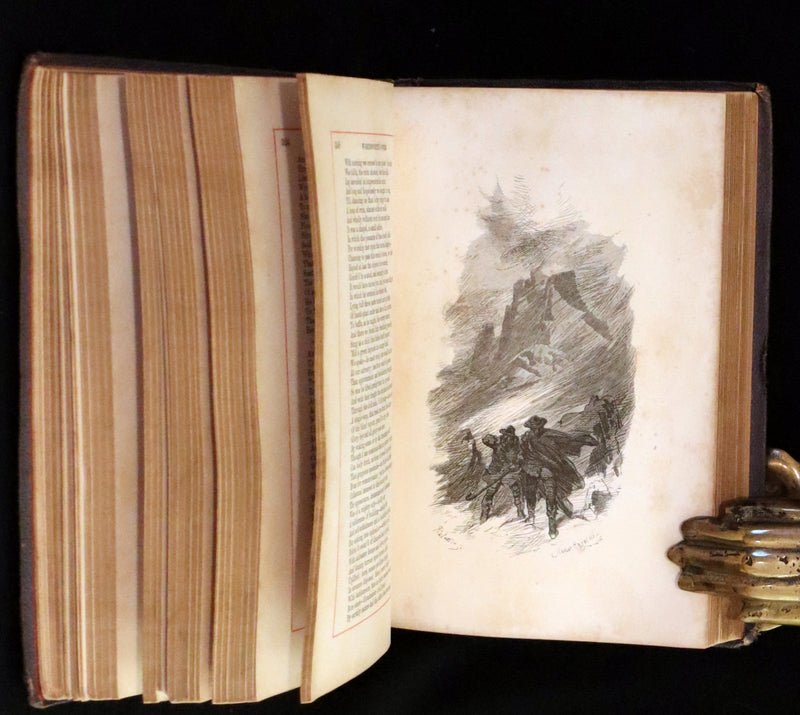 1863 Rare Book - The Poetical Works of William Wordsworth. With Illustrations by Keeley Halswelle.