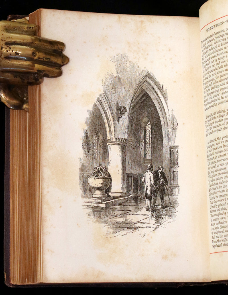 1863 Rare Book - The Poetical Works of William Wordsworth. With Illustrations by Keeley Halswelle.