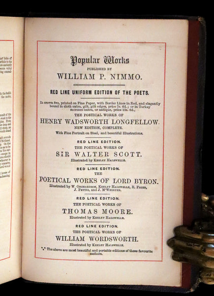1863 Rare Book - The Poetical Works of William Wordsworth. With Illustrations by Keeley Halswelle.