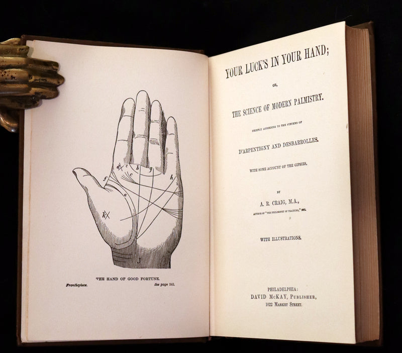 1880 Scarce Book - Your Luck's in your Hand, PALMISTRY with some account of the Gipsies
