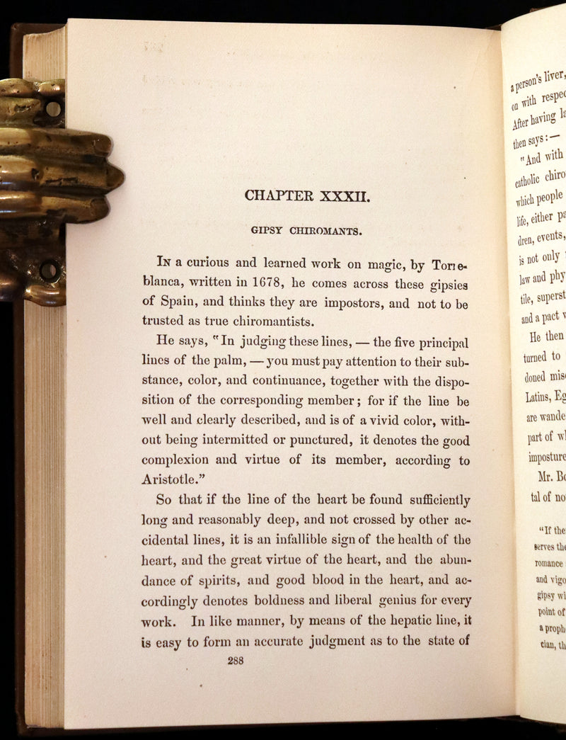 1880 Scarce Book - Your Luck's in your Hand, PALMISTRY with some account of the Gipsies