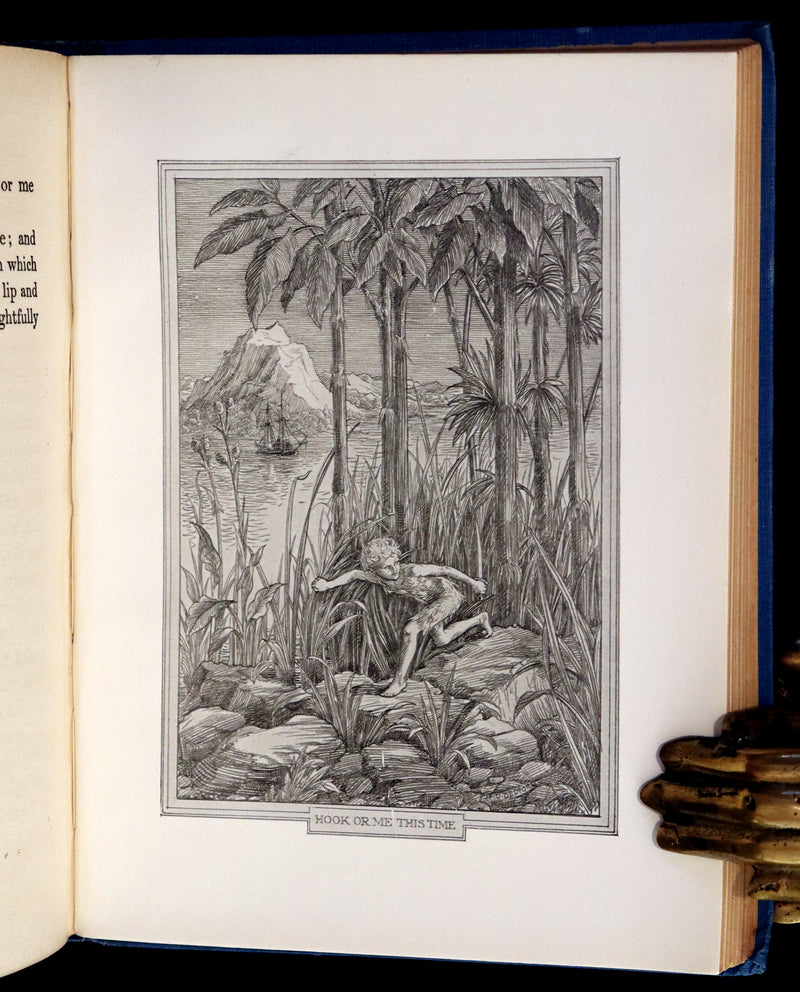 1911 Scarce PETER PAN Edition - Peter and Wendy by J.M. Barrie illustrated by F.D. Bedford with Tipped-in Color Frontispiece.