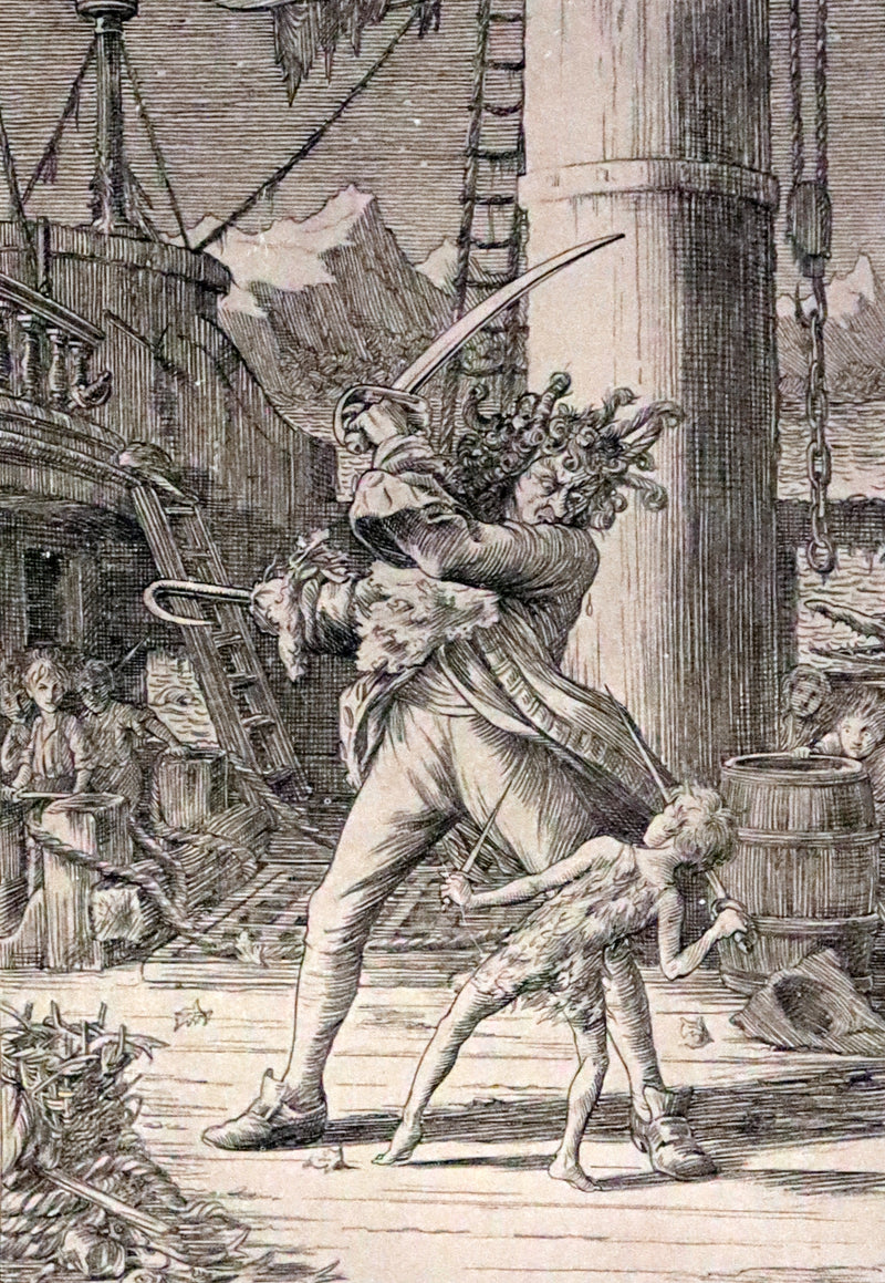 1911 Scarce PETER PAN Edition - Peter and Wendy by J.M. Barrie illustrated by F.D. Bedford with Tipped-in Color Frontispiece.