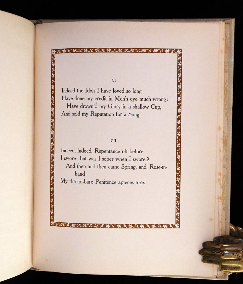 1909 Rare First Edition - RUBAIYAT of Omar Khayyam Illustrated By Edmund DULAC.
