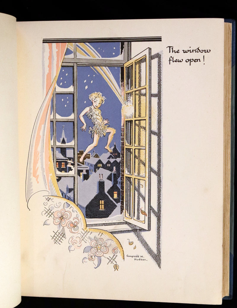 1931 Nice First Illustrated Edition by Gwynedd Hudson - Peter Pan & Wendy.