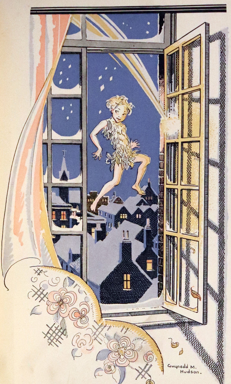 1931 Nice First Illustrated Edition by Gwynedd Hudson - Peter Pan & Wendy.