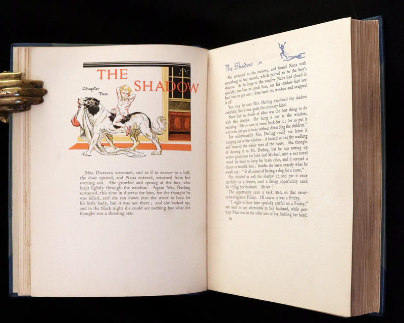 1931 Nice First Illustrated Edition by Gwynedd Hudson - Peter Pan & Wendy.