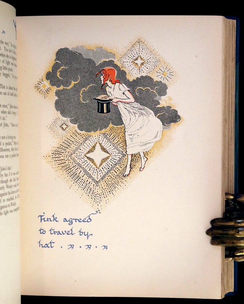 1931 Nice First Illustrated Edition by Gwynedd Hudson - Peter Pan & Wendy.