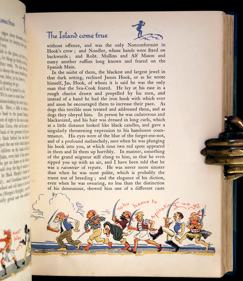 1931 Nice First Illustrated Edition by Gwynedd Hudson - Peter Pan & Wendy.