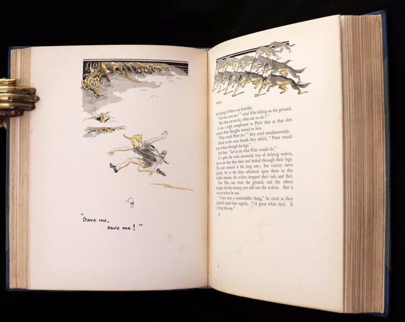 1931 Nice First Illustrated Edition by Gwynedd Hudson - Peter Pan & Wendy.