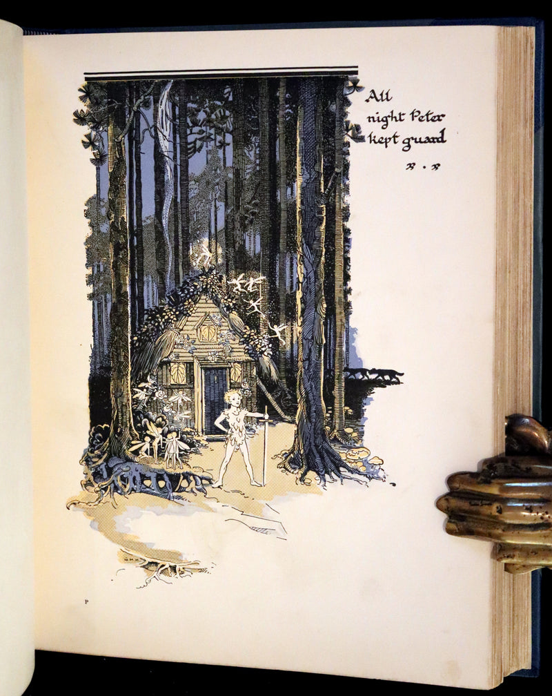 1931 Nice First Illustrated Edition by Gwynedd Hudson - Peter Pan & Wendy.