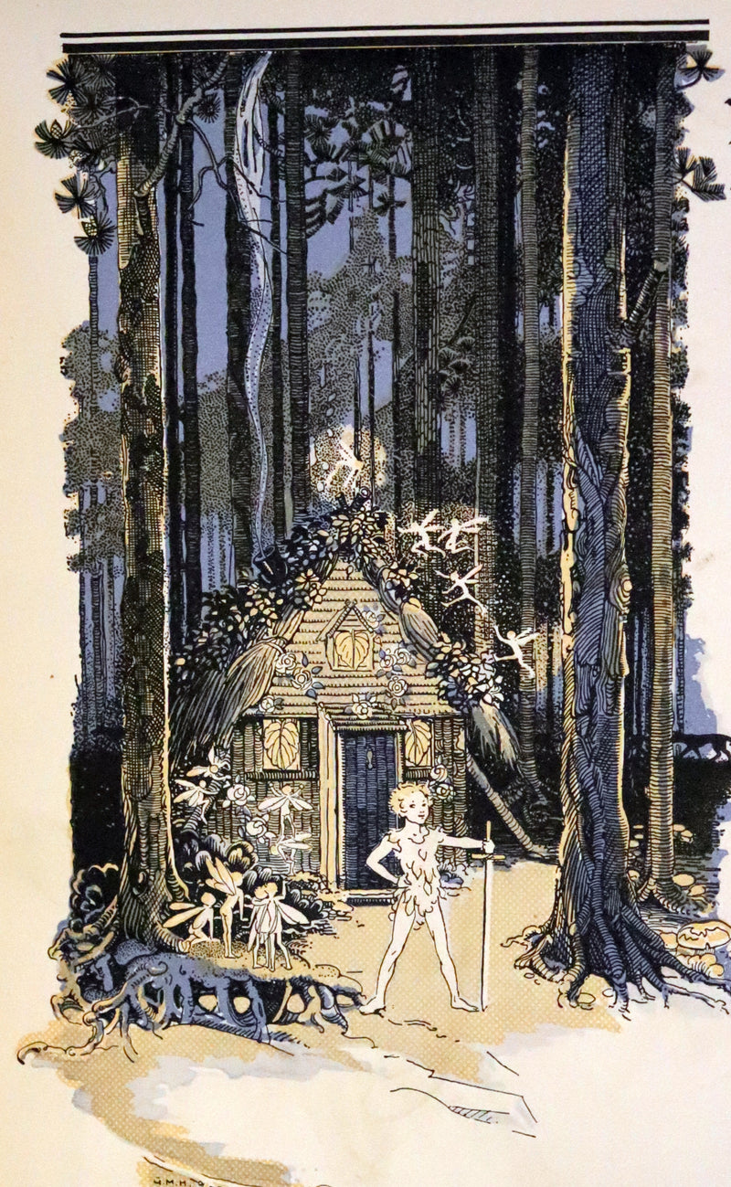1931 Nice First Illustrated Edition by Gwynedd Hudson - Peter Pan & Wendy.