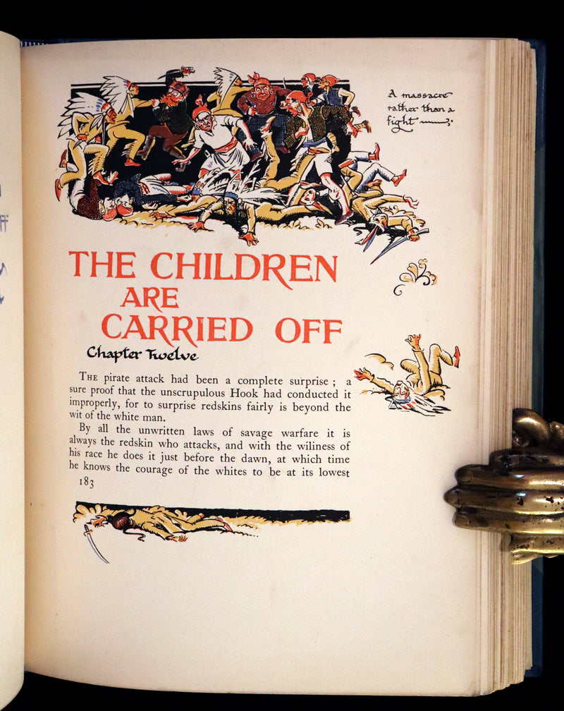 1931 Nice First Illustrated Edition by Gwynedd Hudson - Peter Pan & Wendy.