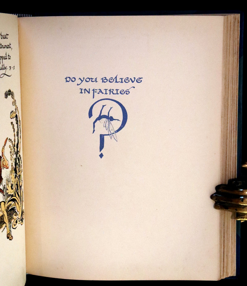 1931 Nice First Illustrated Edition by Gwynedd Hudson - Peter Pan & Wendy.