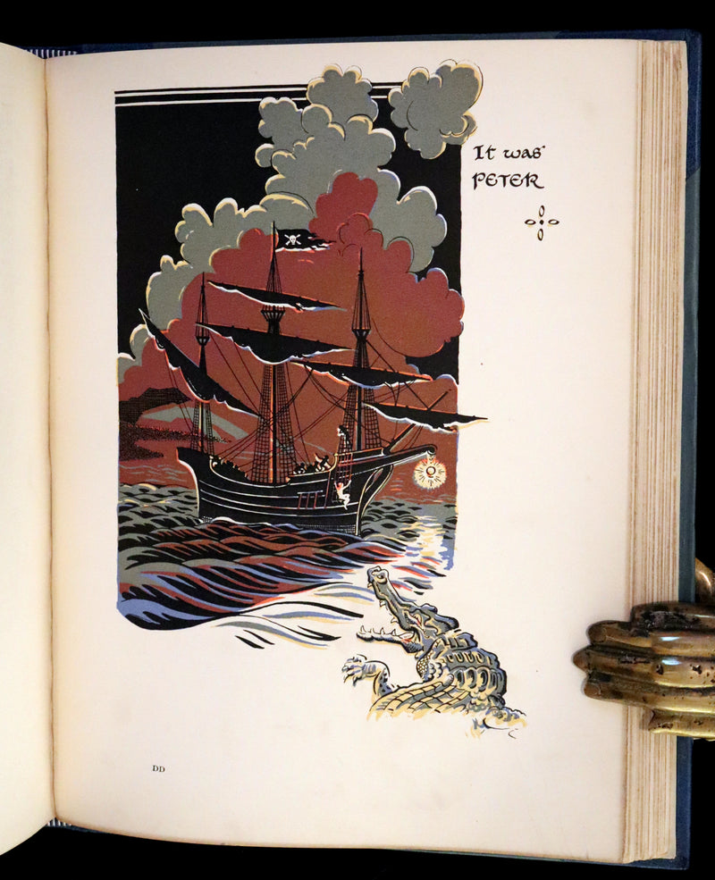 1931 Nice First Illustrated Edition by Gwynedd Hudson - Peter Pan & Wendy.