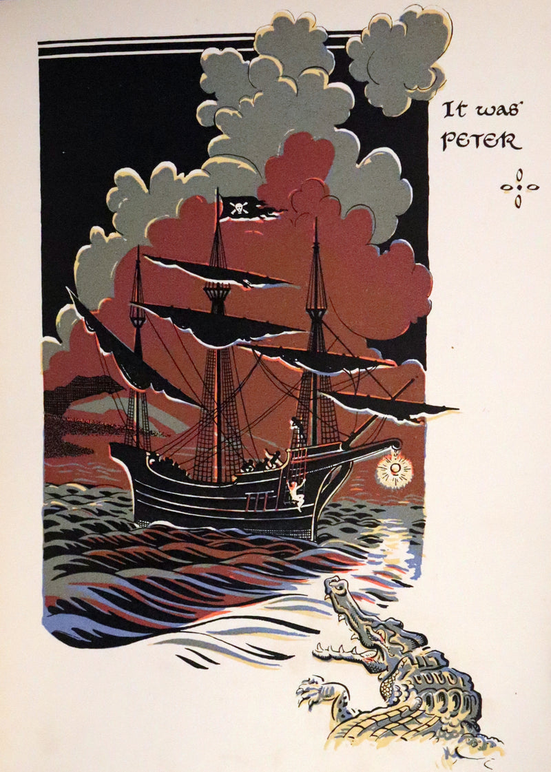1931 Nice First Illustrated Edition by Gwynedd Hudson - Peter Pan & Wendy.