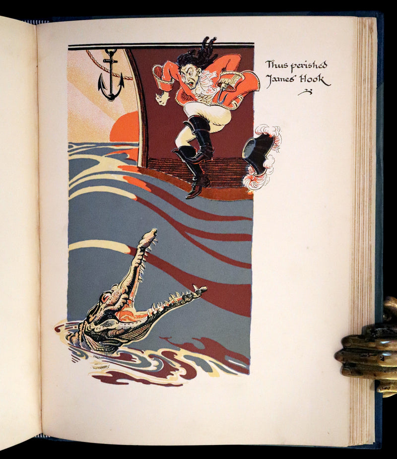 1931 Nice First Illustrated Edition by Gwynedd Hudson - Peter Pan & Wendy.