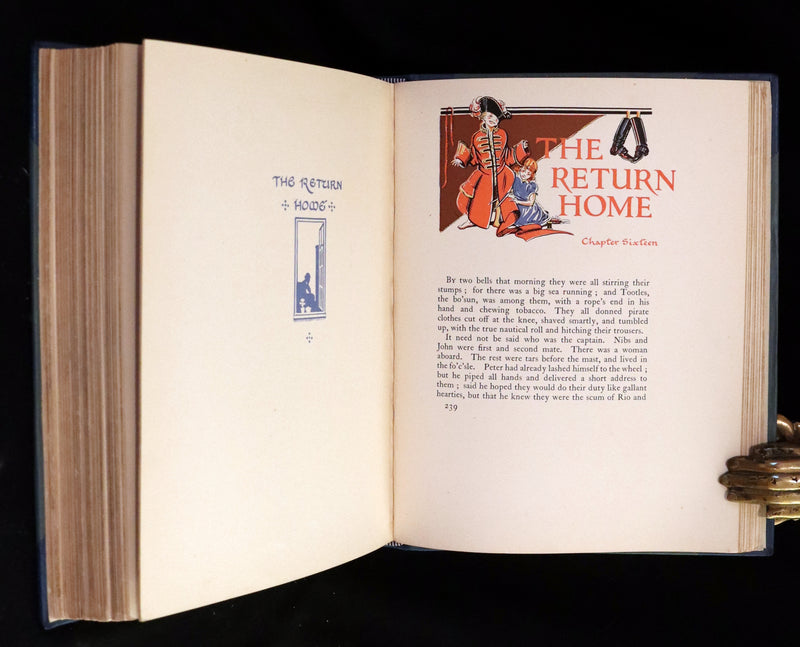 1931 Nice First Illustrated Edition by Gwynedd Hudson - Peter Pan & Wendy.