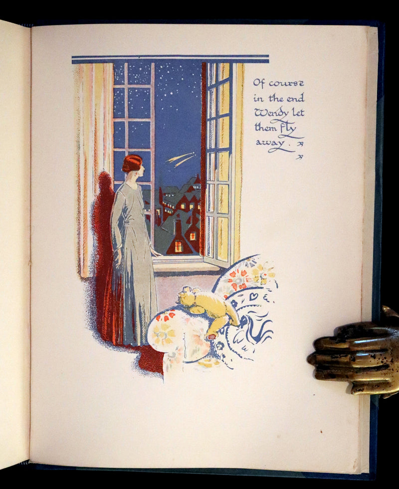 1931 Nice First Illustrated Edition by Gwynedd Hudson - Peter Pan & Wendy.