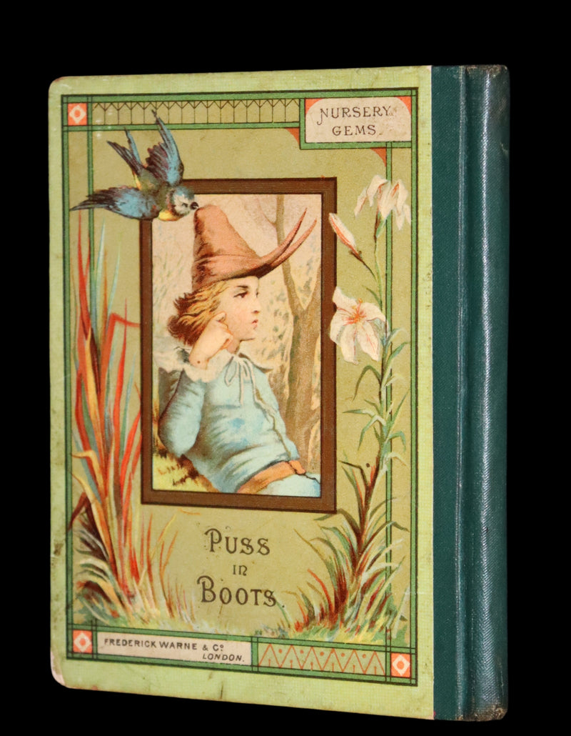 1880 Rare Book Edition - Puss in Boots Illustrated in color by Edward Killingworth Johnson.