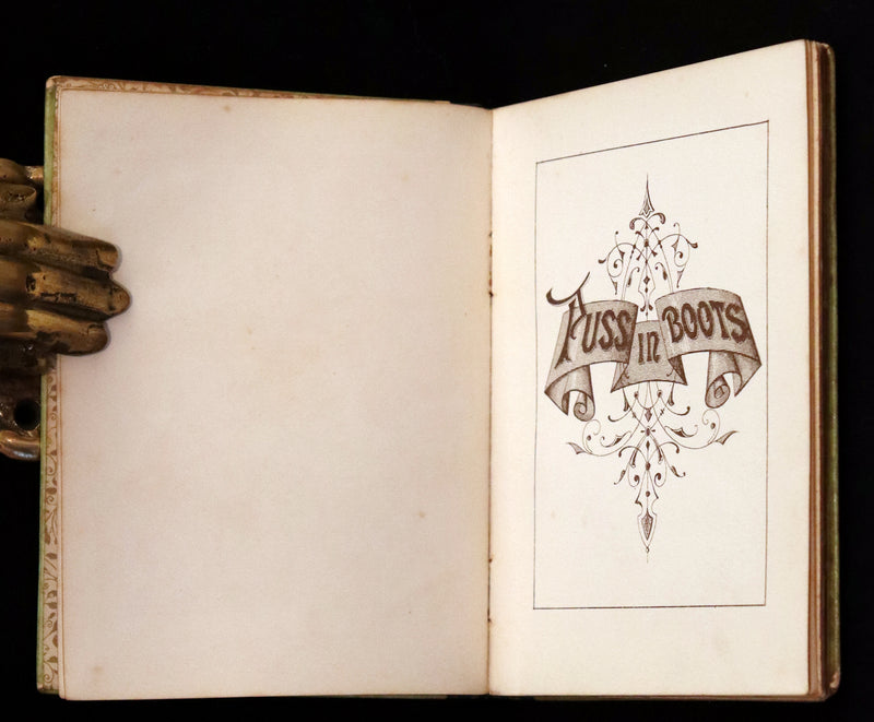 1880 Rare Book Edition - Puss in Boots Illustrated in color by Edward Killingworth Johnson.
