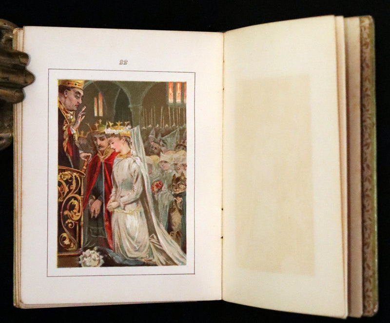 1880 Rare Book Edition - Puss in Boots Illustrated in color by Edward Killingworth Johnson.