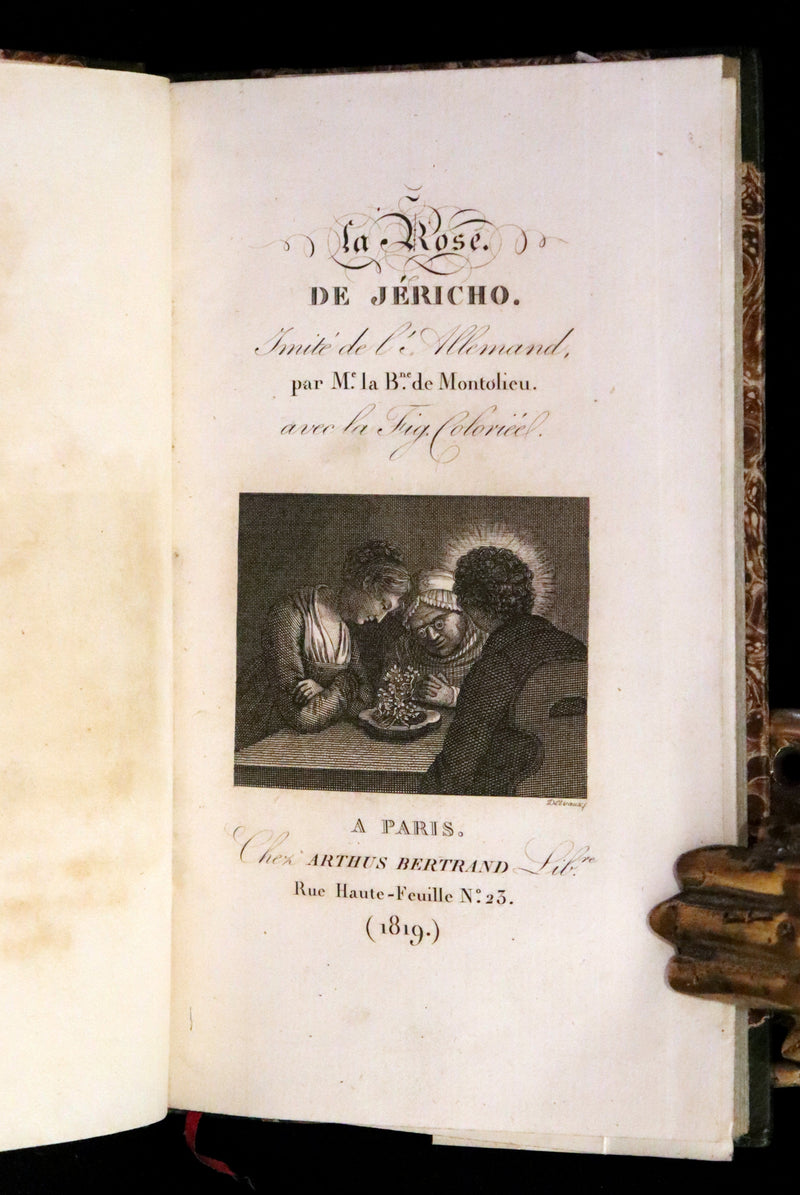 1876 Scarce French First Edition on Resurrection Plant - Rose of Jericho by David Hess.