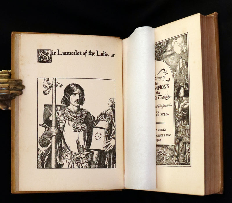 1905 Rare First Edition - King Arthur Tales, THE STORY OF THE CHAMPIONS OF THE ROUND TABLE by Howard Pyle.